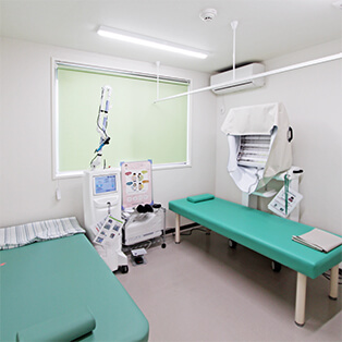 光線治療室とレーザ処置室